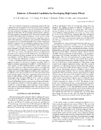 Einkorn: a Potential Candidate for Developing High Lutein Wheat