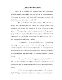 12. Existing Mergers and Acquisitions in Banking Sector