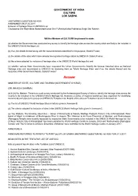 ANSWERED ON:27.03.2017 Inclusion of Heritage Sites in UNESCO List Chudasama Shri Rajeshbhai Naranbhai;Kumar Shri P.;Reddy,Kotha Prabhakar;Singh Shri Rakesh