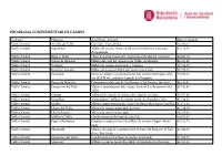 Programa Complementari De Camins