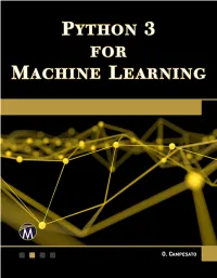 Python 3 for Machine Learning