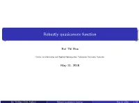 Robustly Quasiconvex Function