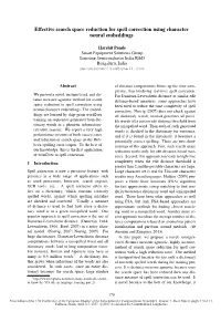 Effective Search Space Reduction for Spell Correction Using Character Neural Embeddings