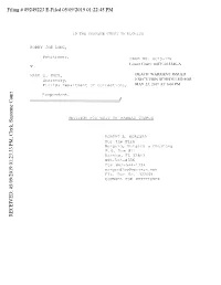 Filing # 89249223 E-Filed 05/09/2019 01:22:45 PM RECEIVED, 05/09
