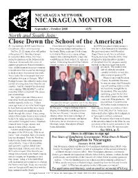 NICARAGUA MONITOR Close Down the School of the Americas!