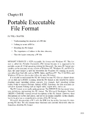 Portable Executable File Format