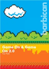 Game on 2.0 Tourgame Report on & Game on 2.0 Tour Pack