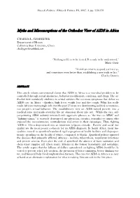 Myths and Misconceptions of the Orthodox View of AIDS in Africa