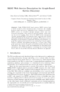REST Web Service Description for Graph-Based Service Discovery