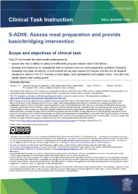 S-AD08: Assess Meal Preparation and Provide Basic/Bridging Intervention