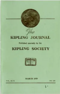 The Kipling Journal