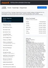 X34 Bus Time Schedule & Line Route