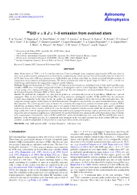 28Sio V = 0 J = 1–0 Emission from Evolved Stars