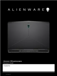 Alienware 17 Reviewers Guide