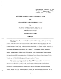 Feb. 18, 1998 AMENDED and RESTATED DEVELOPMENT PLAN