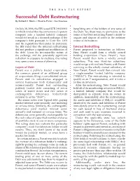 Successful Debt Restructuring by Richard C