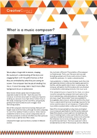 What Is a Music Composer?