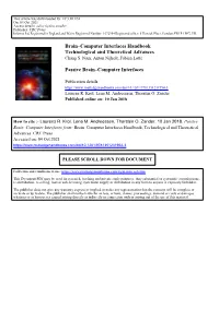 Brain–Computer Interfaces Handbook Technological and Theoretical Advances Chang S