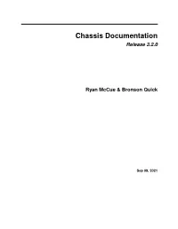 Chassis Documentation Release 3.2.0