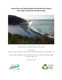 Coastal Resource Planning Within the Klamath River Estuary, Task 3 (Spit Assessment): Summary Report