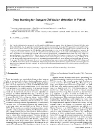 Deep Learning for Sunyaev-Zel'dovich Detection in Planck