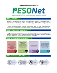 Frequently Asked Questions on What Is Pesonet?