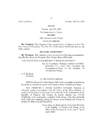 Hansard, That He Was Not in Support of the CCJ