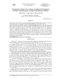 Investigation of Potato Virus Y Strains in Guilan and Mazandaran Provinces Using Biological, Serological and Molecular Methods