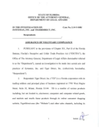 PURSUANT to the Provisions of Chapter 501 , Part II of the Florida