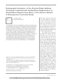 Radiographic Evaluation of the Alveolar Ridge Splitting Technique