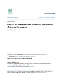 Detecting and Locating Electronic Devices Using Their Unintended Electromagnetic Emissions