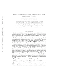 Fields of Definition of Elliptic Curves with Prescribed Torsion 3