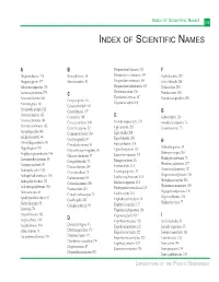 Index of Scientific Names