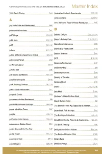 Master Index