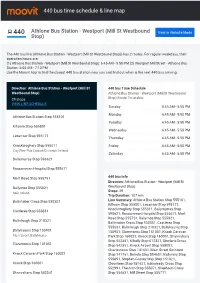 440 Bus Time Schedule & Line Route