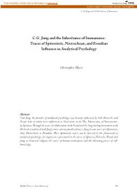 CG Jung and the Inheritance of Immanence