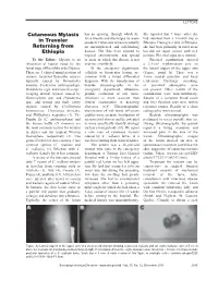 Cutaneous Myiasis in Traveler Returning from Ethiopia