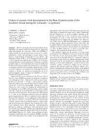 History of Oceanic Front Development in the New Zealand Sector of the Southern Ocean During the Cenozoic—A Synthesis