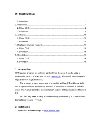 Httrack Manual