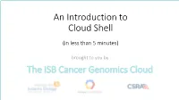 Intro to Google Cloud