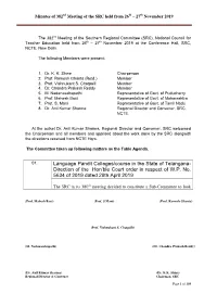 Language Pandit Colleges/Course in the State of Telangana- Direction of the Hon'ble Court Order in Respect of W.P. No. 5634 O