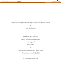 Performing Postcolonial Identity in the Democratic Republic of Congo By