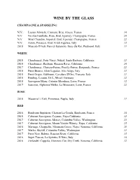 Wine List 8-1-20