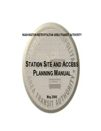 WMATA Station Site and Access Planning Manual