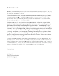 2019 Full Consultation Response