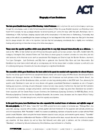 Biography of Lars Danielsson