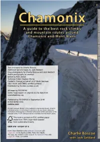 Chamonix a Guideto Thebestrock Climbs and Mountain Routes Around Chamonix Andmontblanc Charlie Boscoe with Jack Geldard 1
