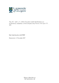 Grey-Box Model Identification Via Evolutionary Computing