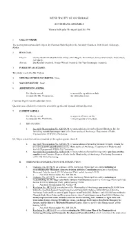 Municipality of Anchorage Anchorage Assembly