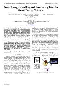 Novel Energy Modelling and Forecasting Tools for Smart Energy Networks